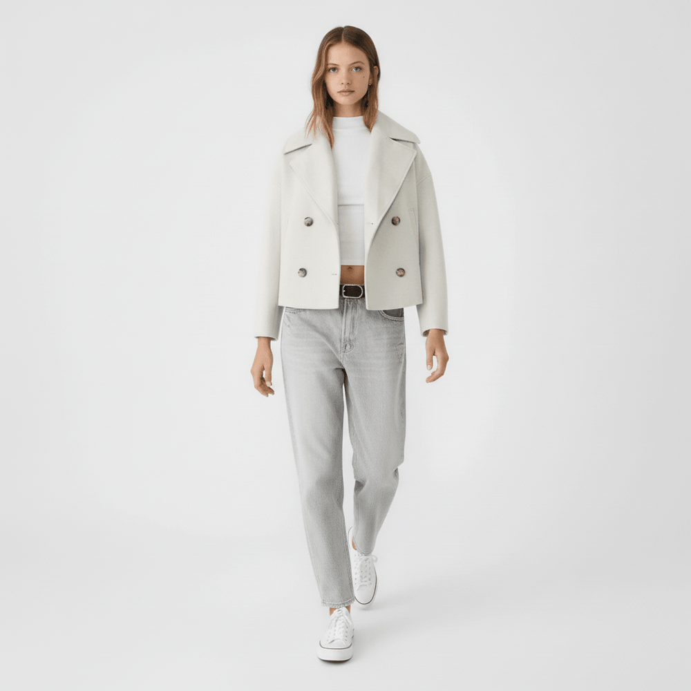 Short Double-Breasted Jacket - Dorothea - 5