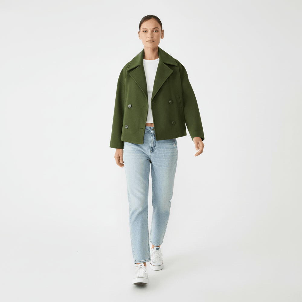 Short Double-Breasted Jacket - Dorothea - 7