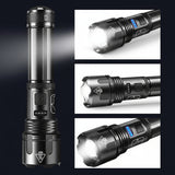 Tactical Flashlight – Rechargeable LED, Aluminum Build & Zoom Torch