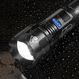 Tactical Flashlight – Rechargeable LED, Aluminum Build & Zoom Torch