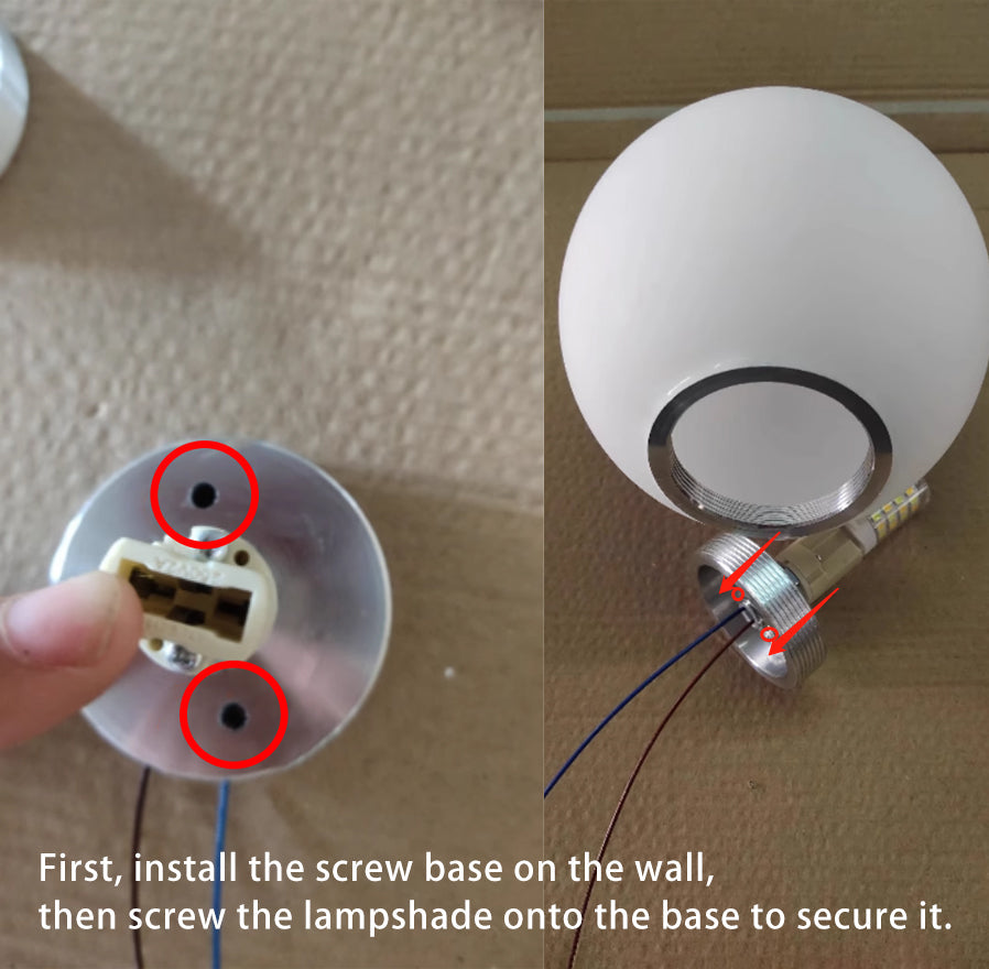 Round Glass Wall Light – G9 LED, Frosted Milk White, 249–2000 Lumen