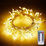 LED Copper Wire String Lights – 9m 300 LEDs, IP65 Waterproof & USB Remote Control