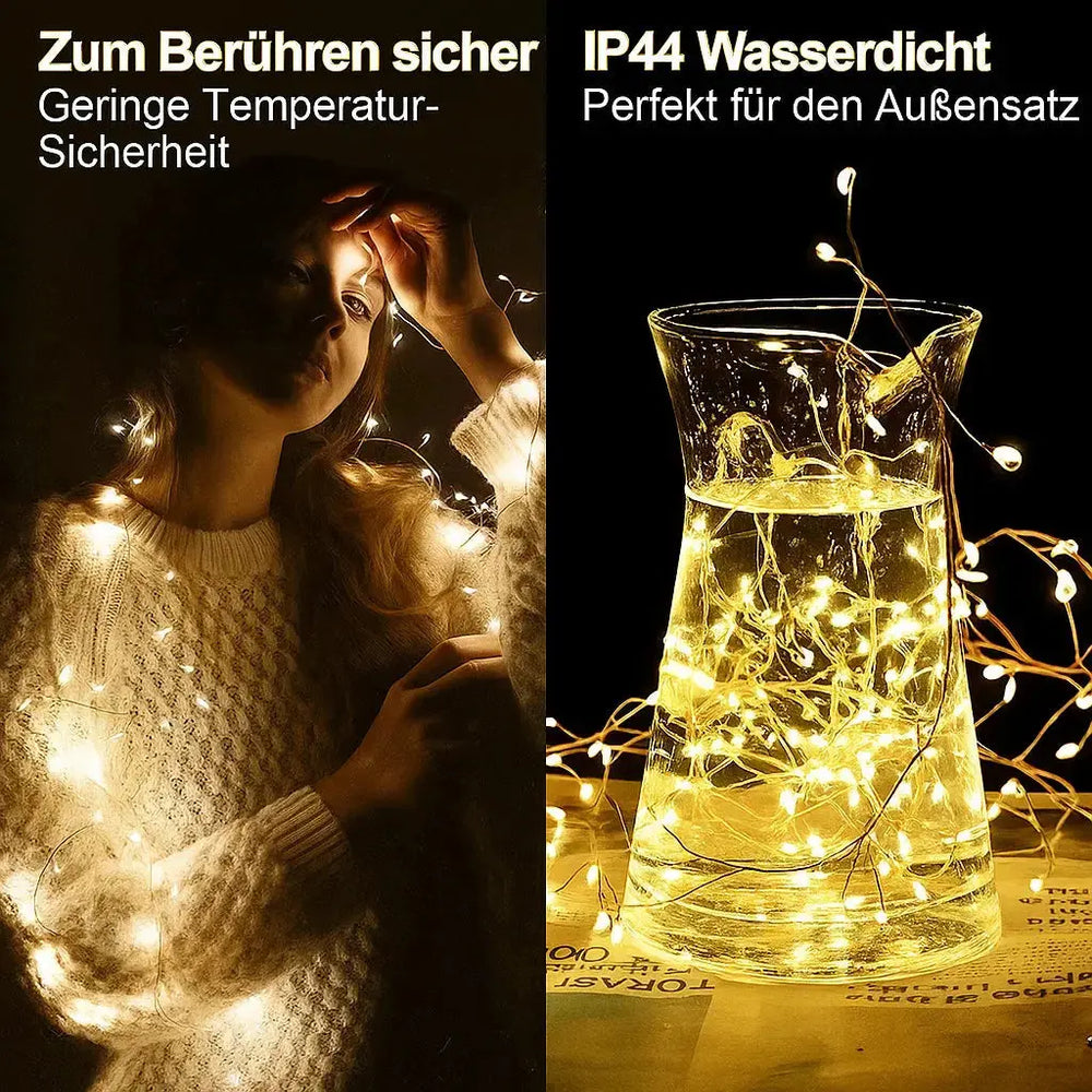 Optimized Product Title: **9 Meter Kupferdraht LED Lichterkette – Warmweiß, Flexibel & Wasserdicht für Innen- und Außenbereich** 

This title includes key features and benefits that can help improve visibility and attract potential buyers.