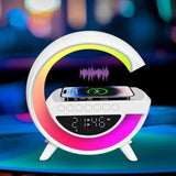 Optimized Product Title: **Smart LED Alarm Clock Lamp with Bluetooth Speaker & Wireless Charging Function - Stylish & Multi-Functional Design** 

This title includes relevant keywords while emphasizing the product's features and appeal.