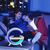 Optimized Product Title: **Smart LED Alarm Clock Lamp with Bluetooth Speaker & Wireless Charging Function - Stylish & Multi-Functional Design** 

This title includes relevant keywords while emphasizing the product's features and appeal.