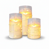 LED Candles Flameless Decorative Remote Control Warm White Set