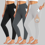 Leggings High Waist Pocket Winter Workout Pants