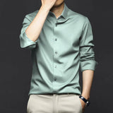 Dylan Wrinkle-Free Business Shirt - Light Green