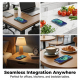 Under-Desk Wireless Charger – Qi Fast Charging, Invisible Mount & Through-Surface