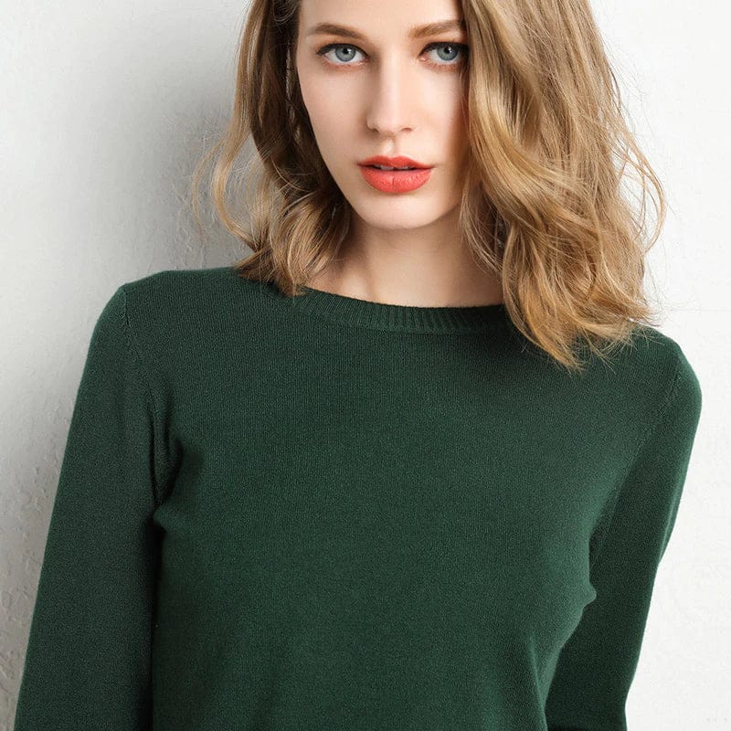 Women's Long-Sleeve Crew-Neck Sweater