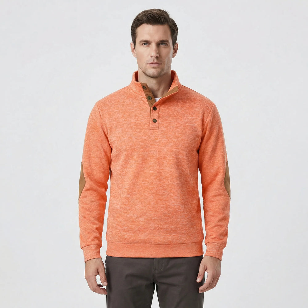Michael - Long-Sleeve Pullover with Stand-Up Collar