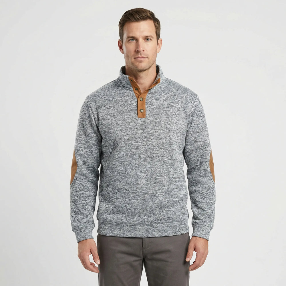 Michael - Long-Sleeve Pullover with Stand-Up Collar
