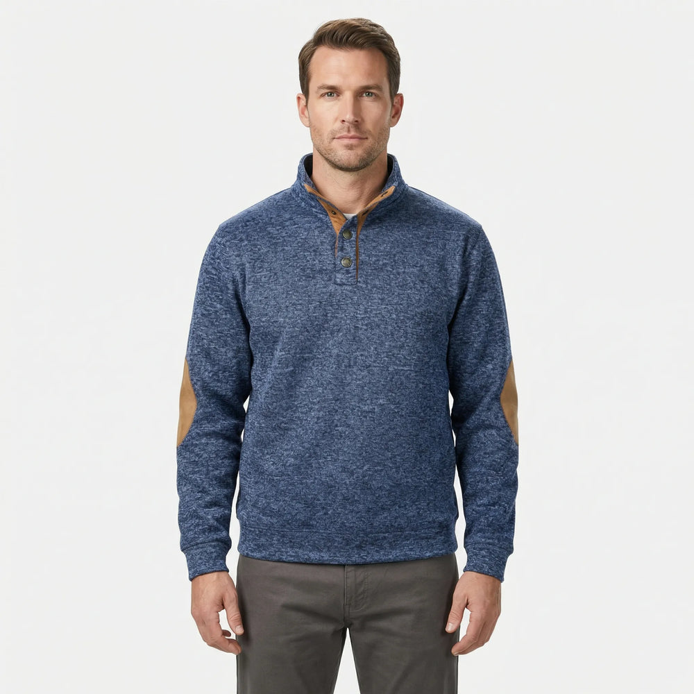 Michael - Long-Sleeve Pullover with Stand-Up Collar