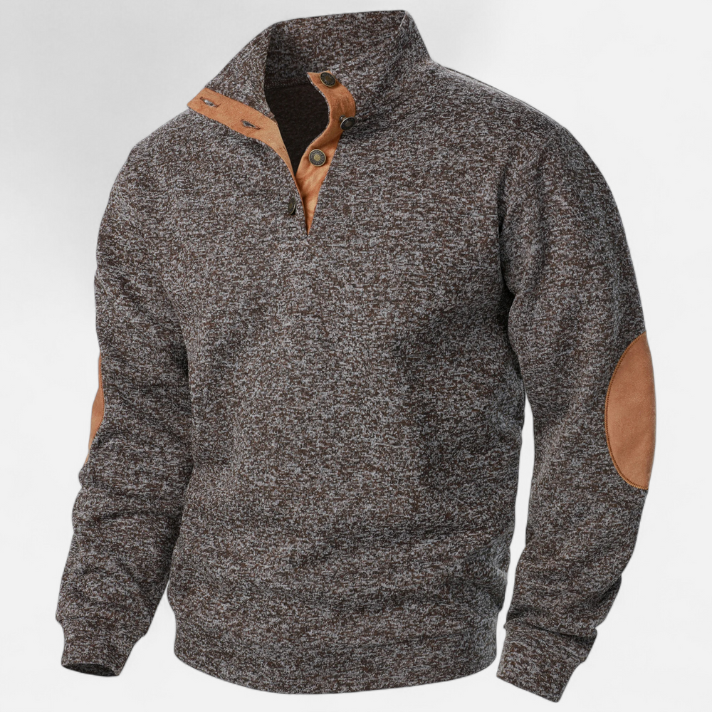 Hugo - Long-Sleeve Pullover with Stand-Up Collar