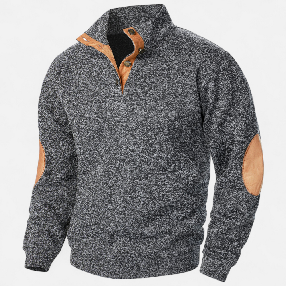Hugo - Long-Sleeve Pullover with Stand-Up Collar