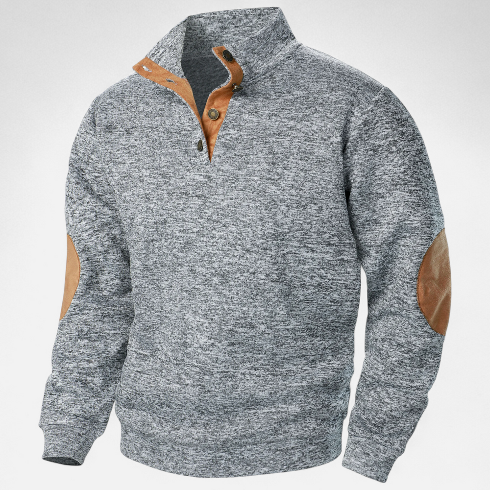 Hugo - Long-Sleeve Pullover with Stand-Up Collar