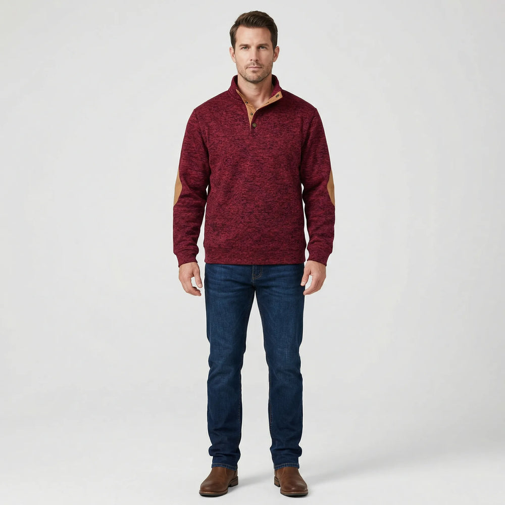 Michael - Long-Sleeve Pullover with Stand-Up Collar