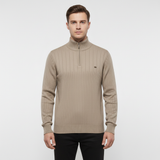 Long-Sleeved Sweater With Zip - Noah