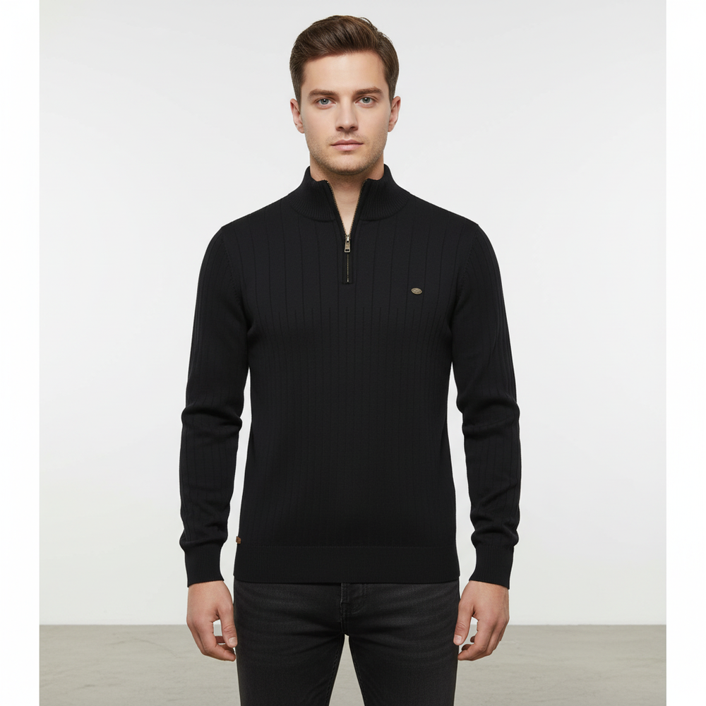 Long-Sleeved Sweater With Zip - Noah