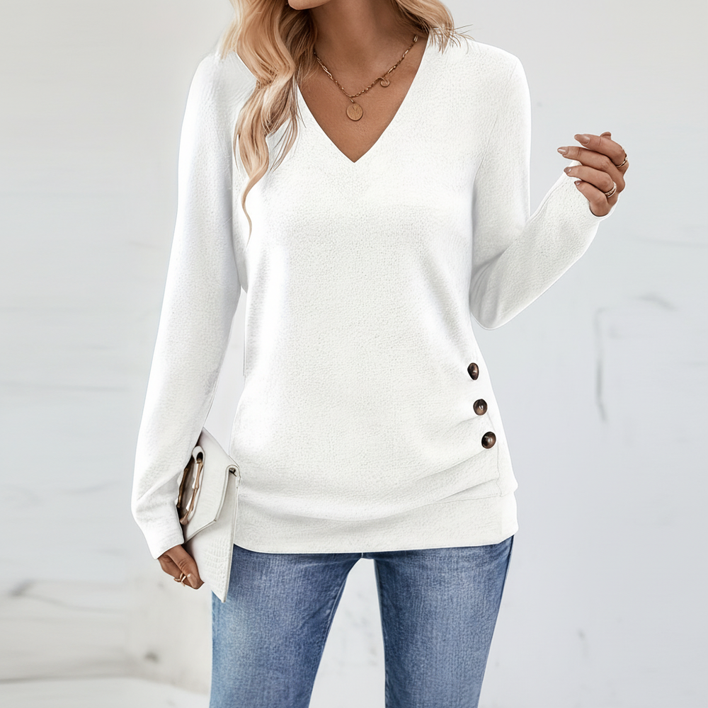 Long-sleeved comfortable sweater - Brigitte - 2