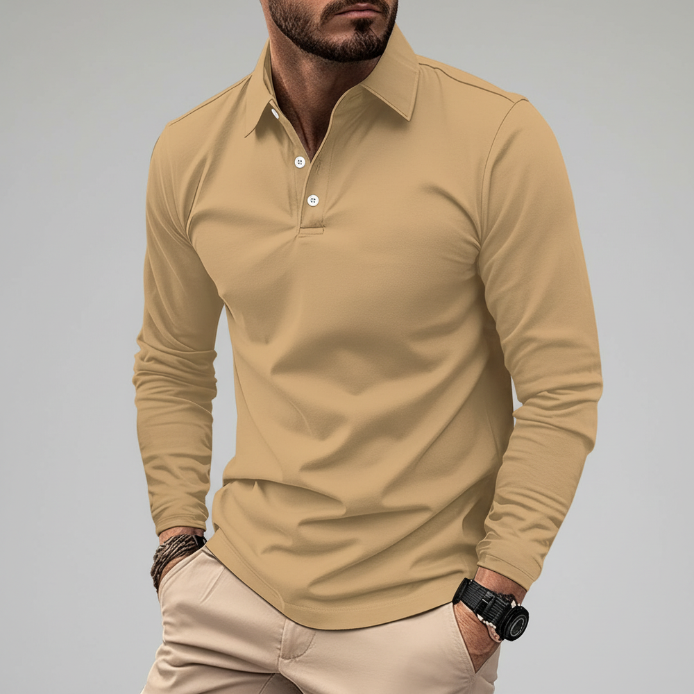 Vincent Long-Sleeve Polo Shirt