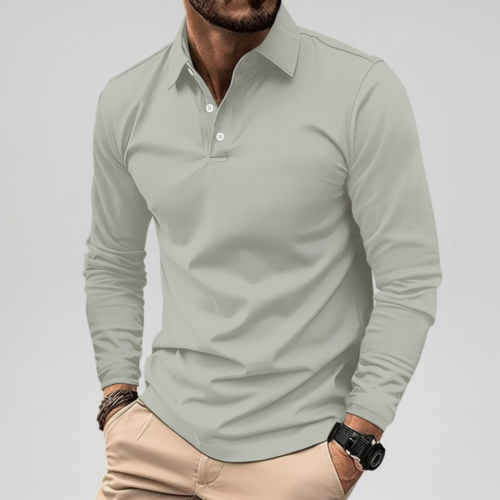 Vincent Long-Sleeve Polo Shirt