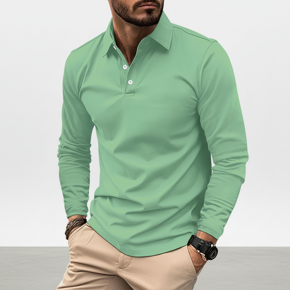 Vincent Long-Sleeve Polo Shirt