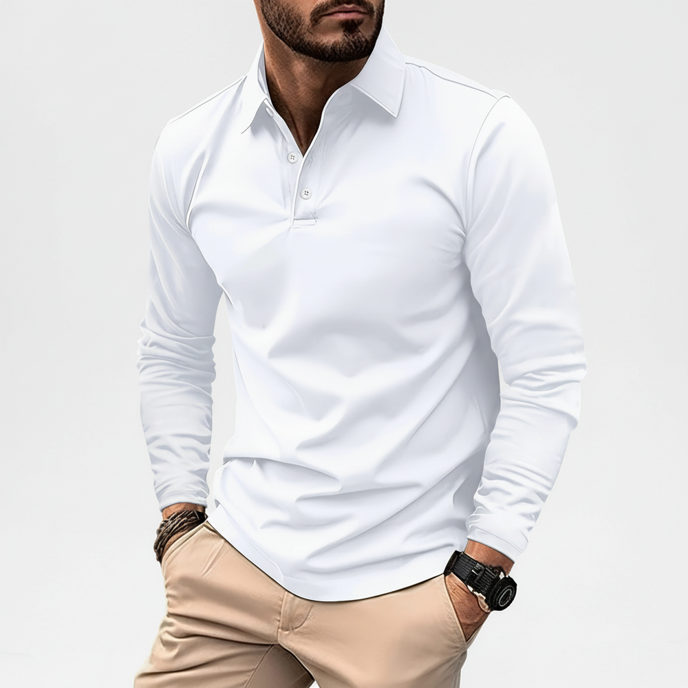 Vincent Long-Sleeve Polo Shirt