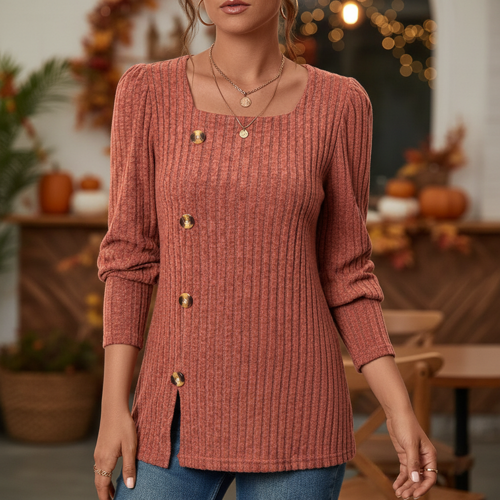 Long-sleeved knitted top - Helena