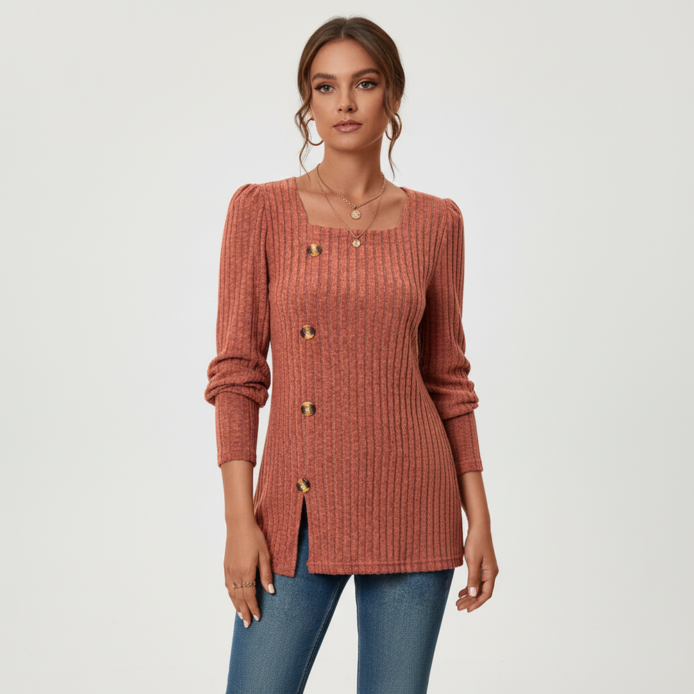 Long-sleeved knitted top - Helena