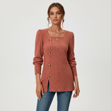 Long-sleeved knitted top - Helena