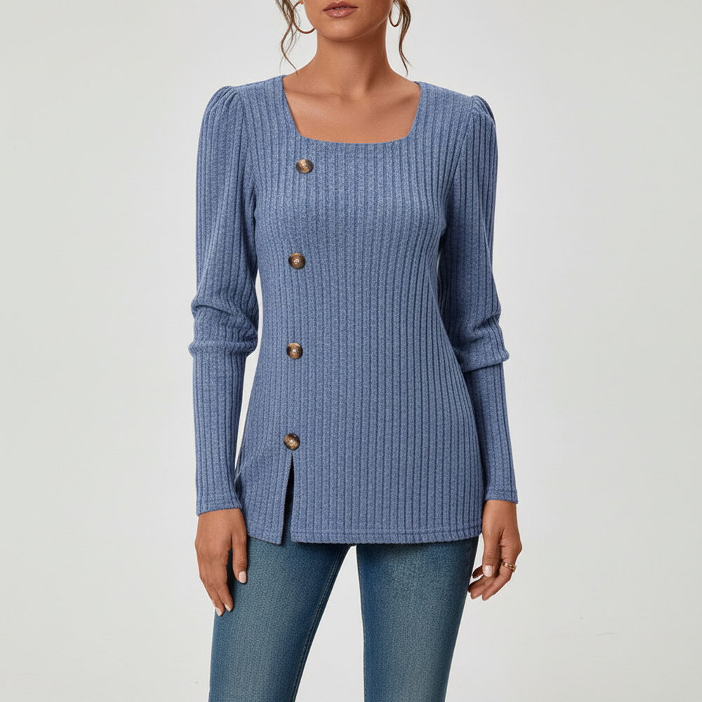 Long-sleeved knitted top - Helena