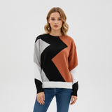 Patchwork Design Women's Jumper - Miriam