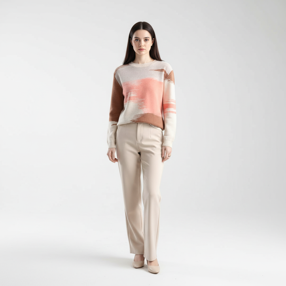 Ladies' Sweater with Round Neck - Greta