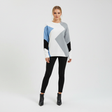 Patchwork Design Women's Jumper - Miriam