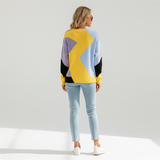 Patchwork Design Women's Jumper - Miriam