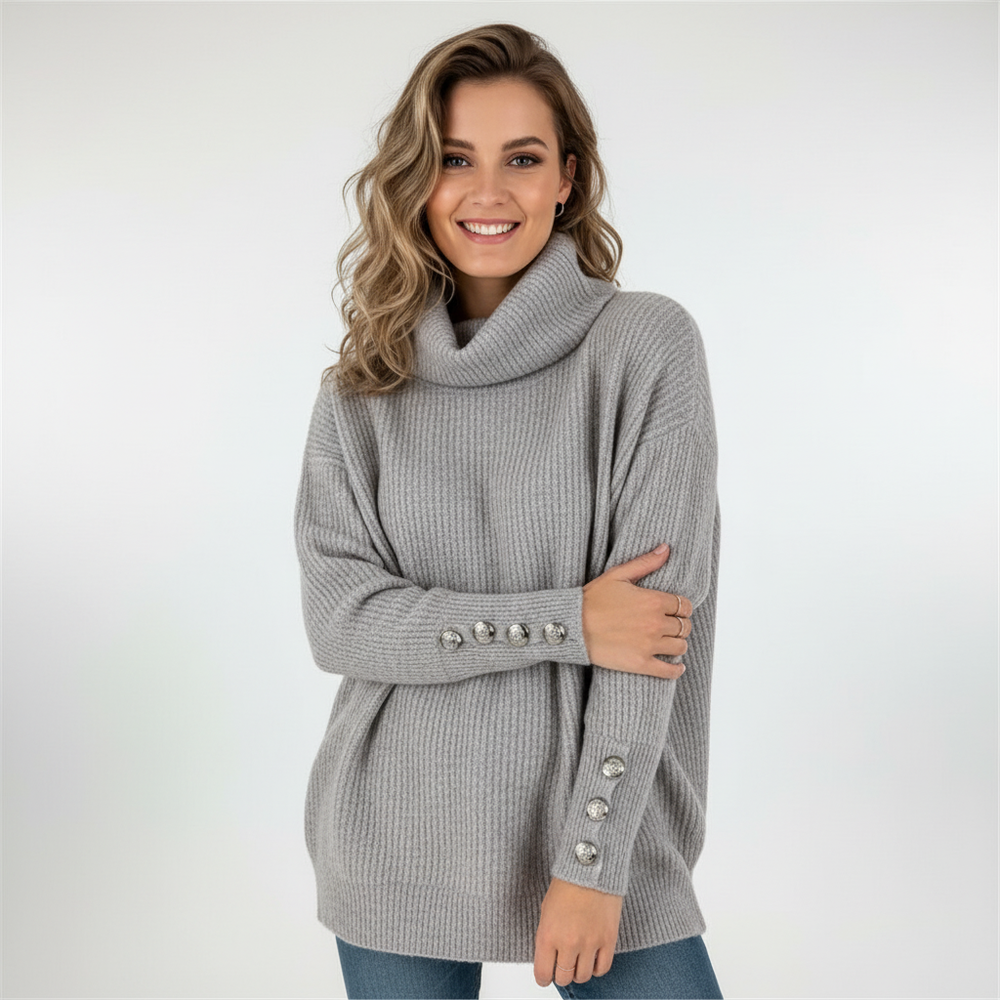 Long Sleeve Women's Sweater - Karin - 5