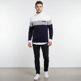 Long Sleeve Sweater - StripeMix