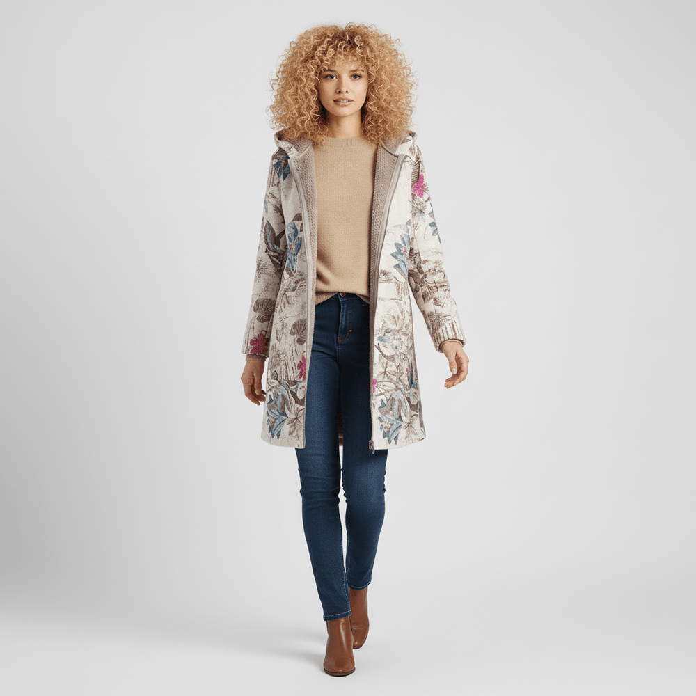 Long fitted hooded jacket - Philine - 9