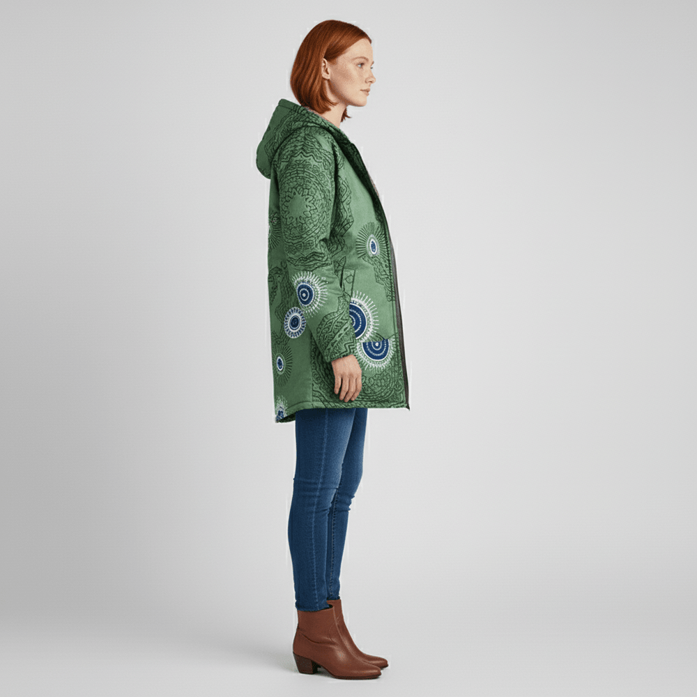 Long fitted hooded jacket - Philine - 10