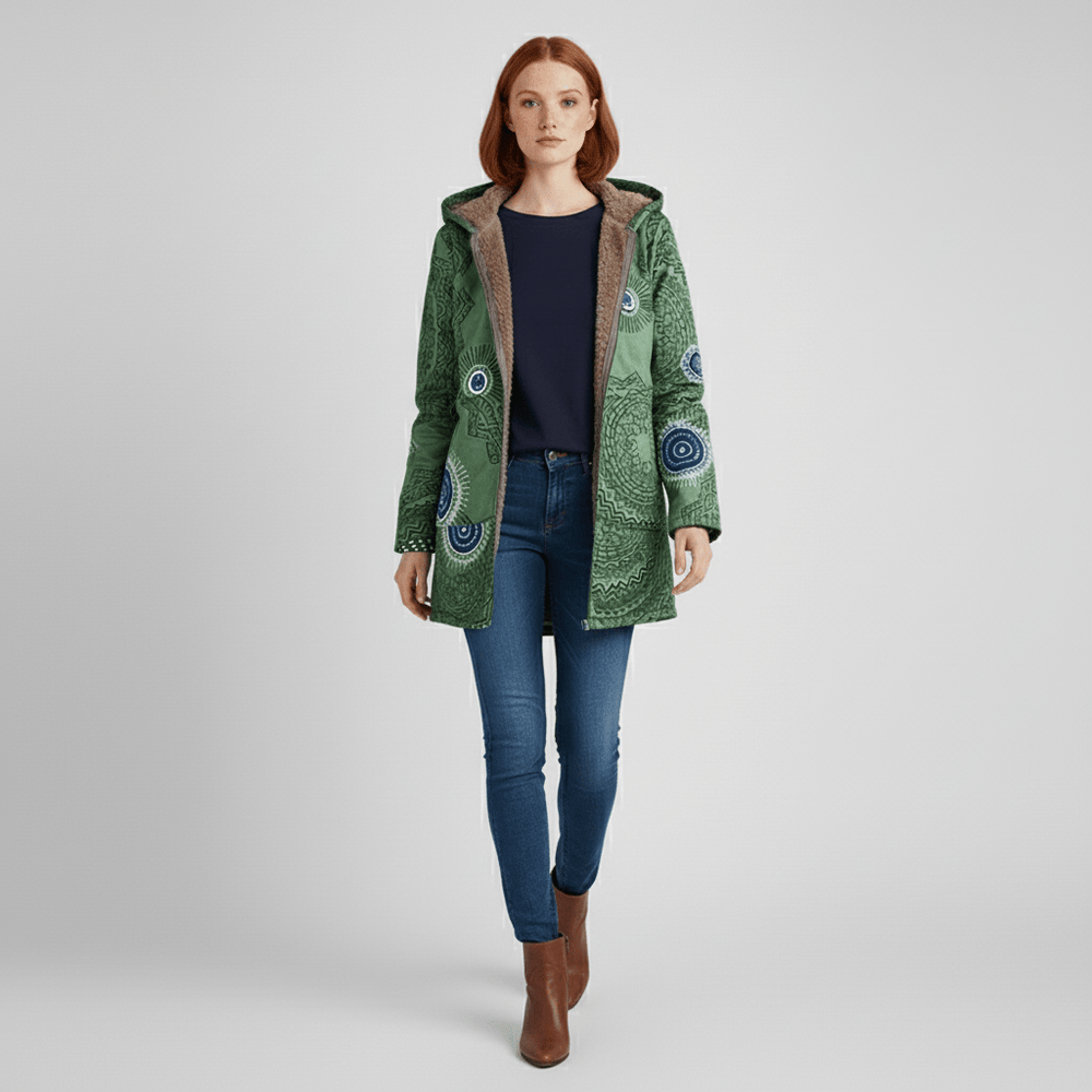 Long fitted hooded jacket - Philine - 11