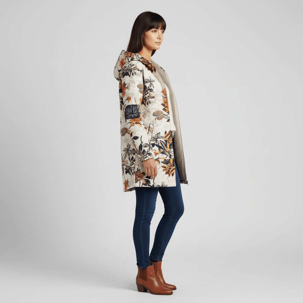 Long fitted hooded jacket - Philine - 13