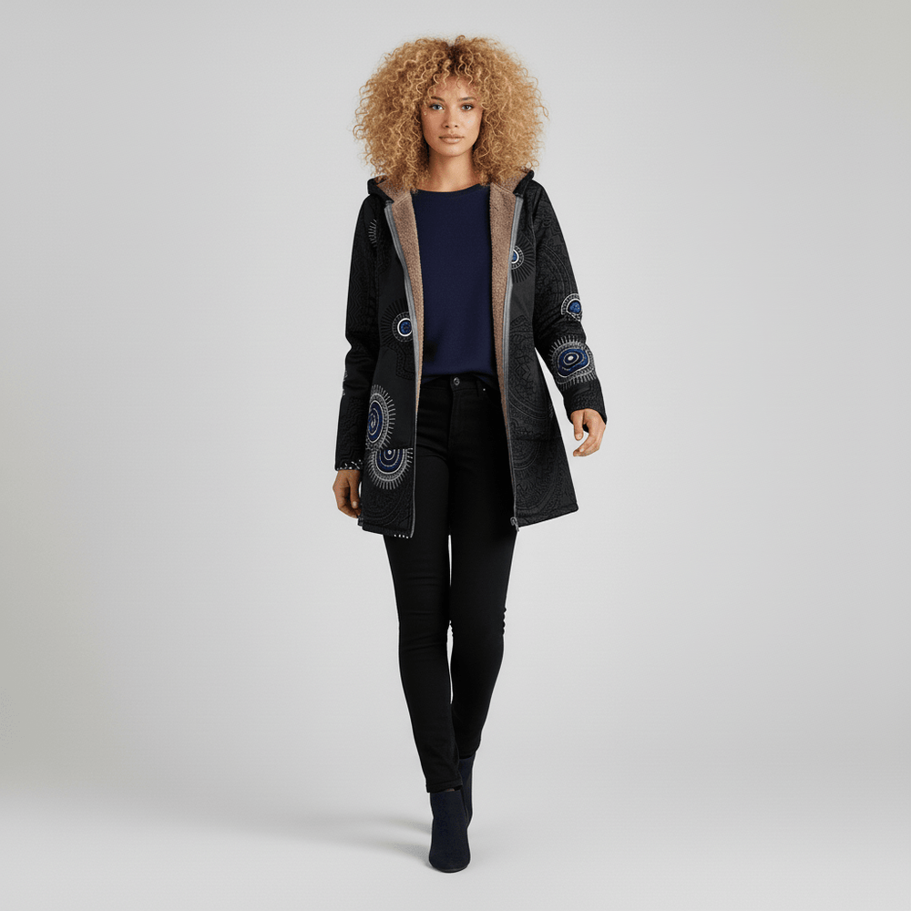 Long fitted hooded jacket - Philine - 15