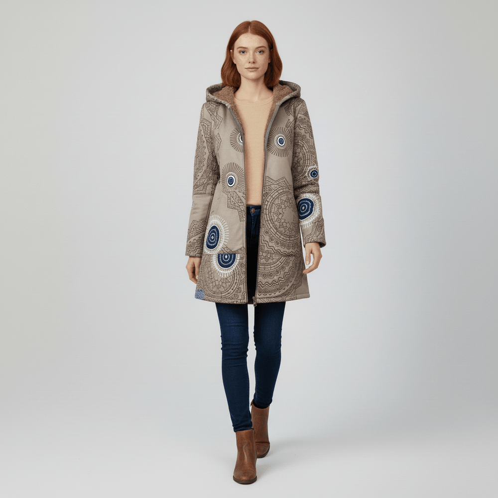 Long fitted hooded jacket - Philine - 17