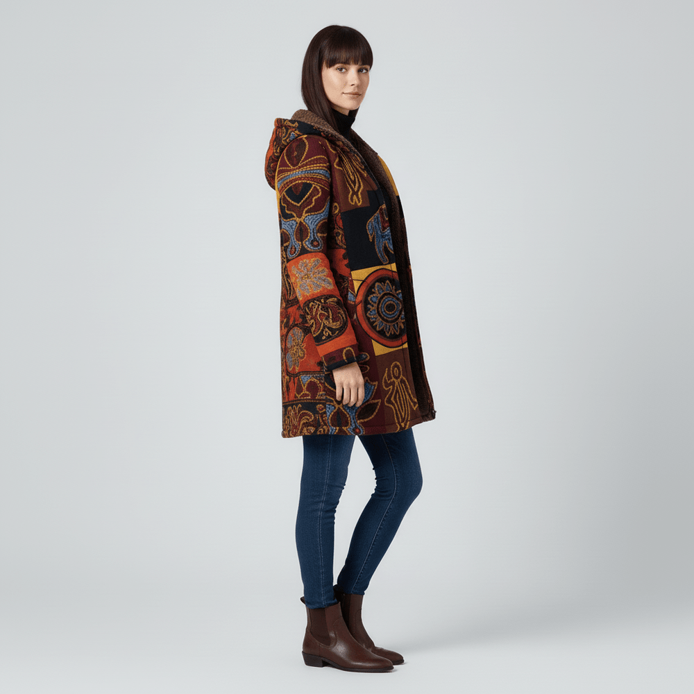 Long fitted hooded jacket - Philine - 19