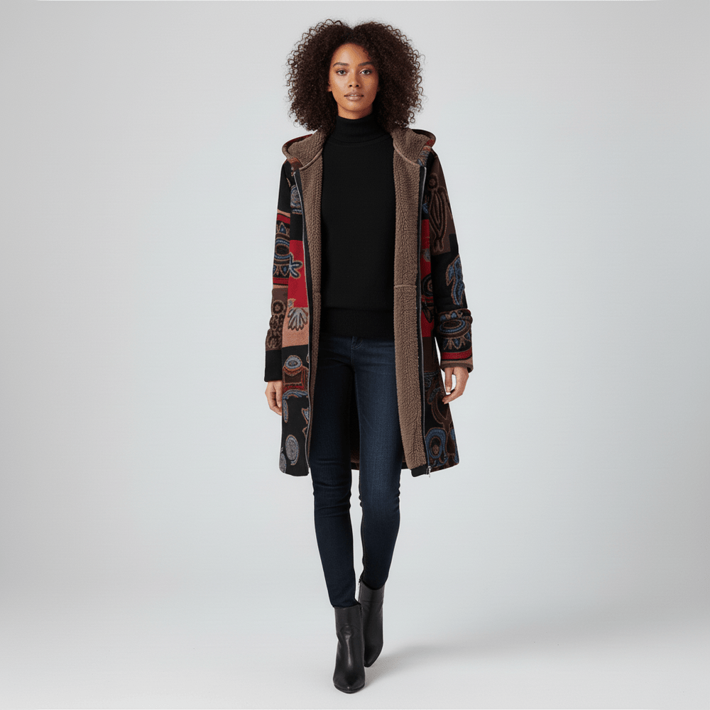 Long fitted hooded jacket - Philine - 21