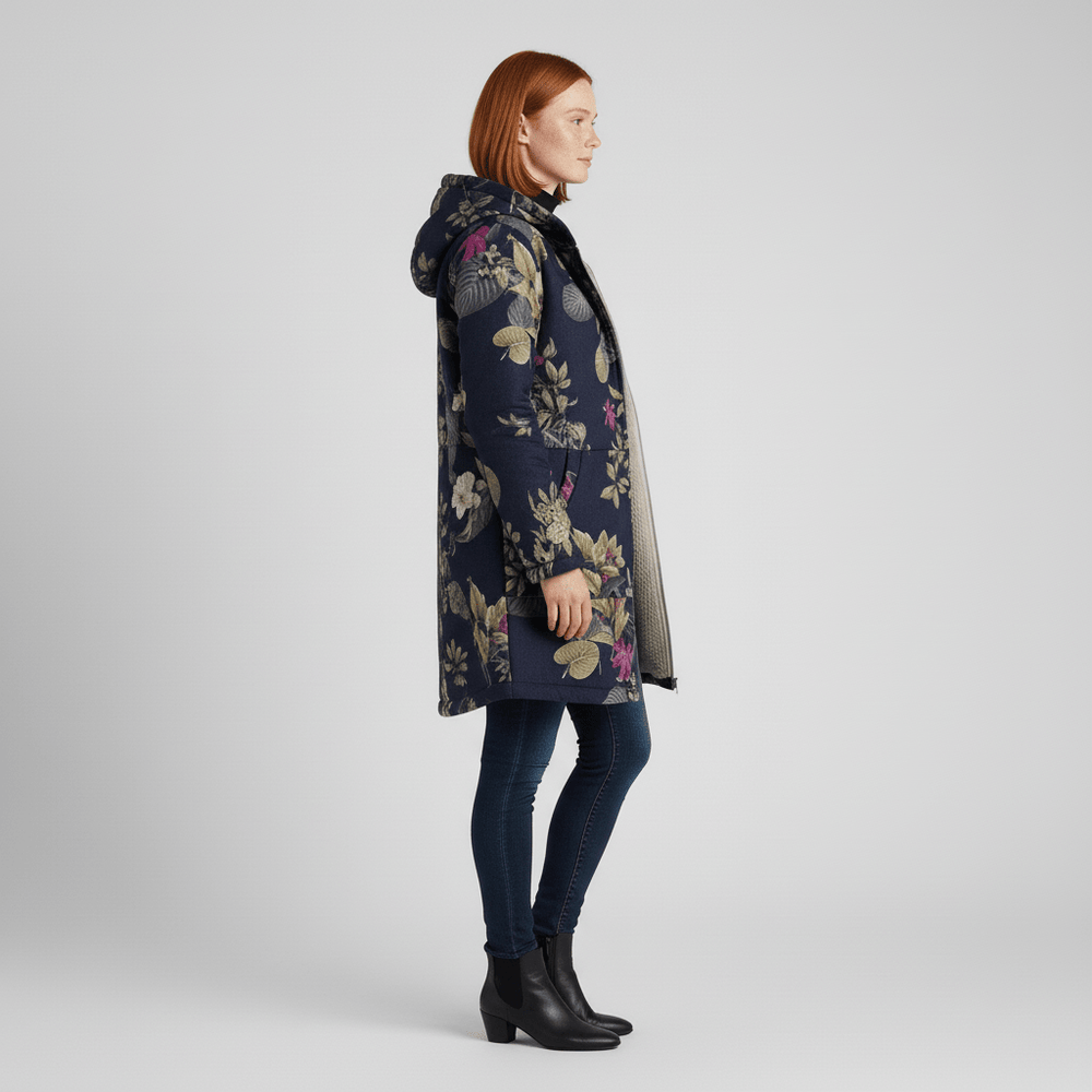 Long fitted hooded jacket - Philine - 4