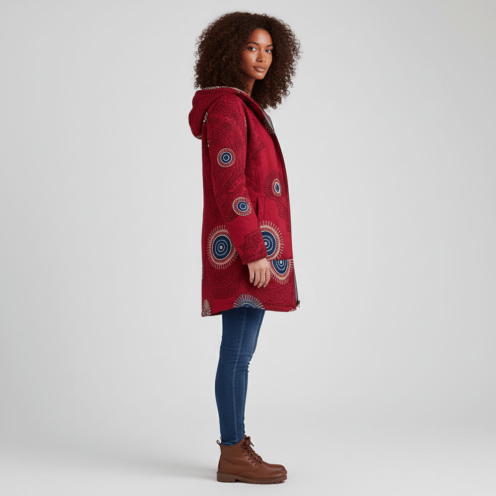 Long fitted hooded jacket - Philine - 6