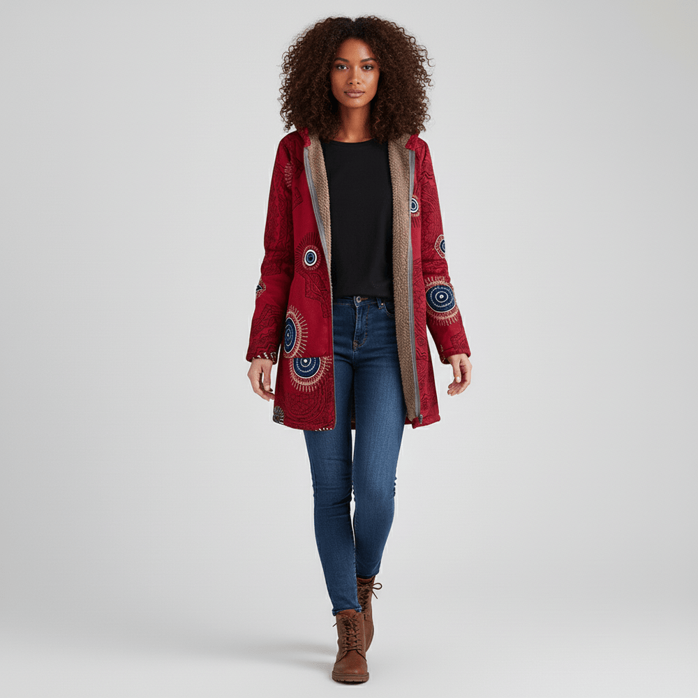 Long fitted hooded jacket - Philine - 7
