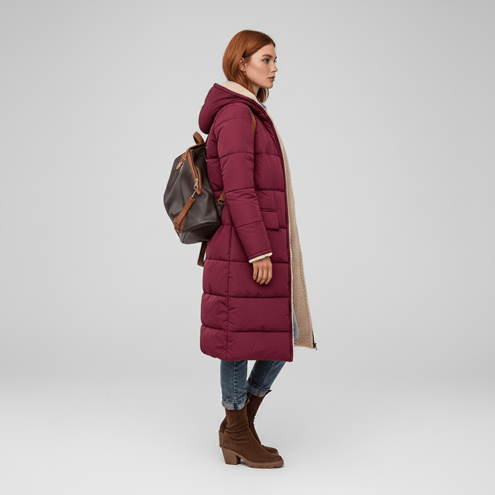 Long Quilted Coat - Alexa - 10